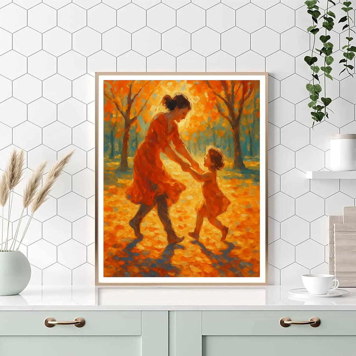 Dancing Shadows In The Park Number painting