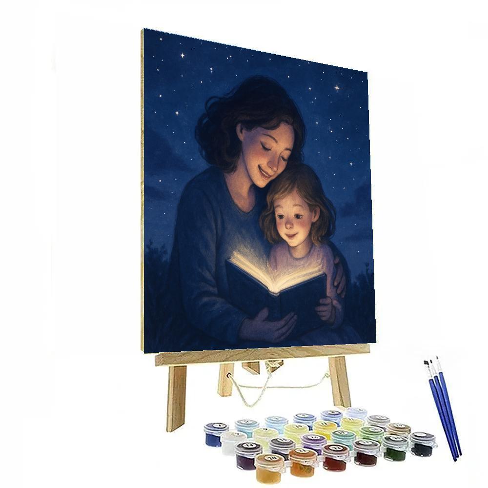 Shared Storybook Under The Starry Sky Number painting