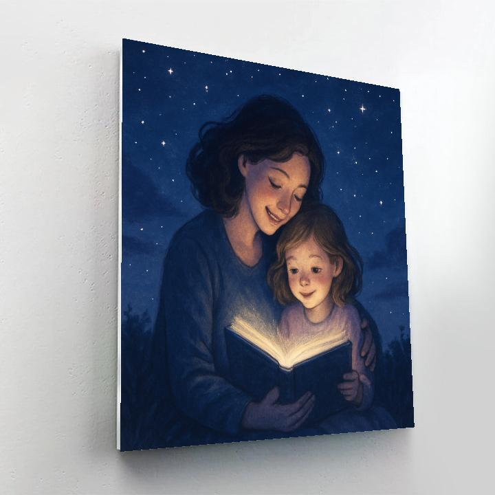 Shared Storybook Under The Starry Sky Number painting