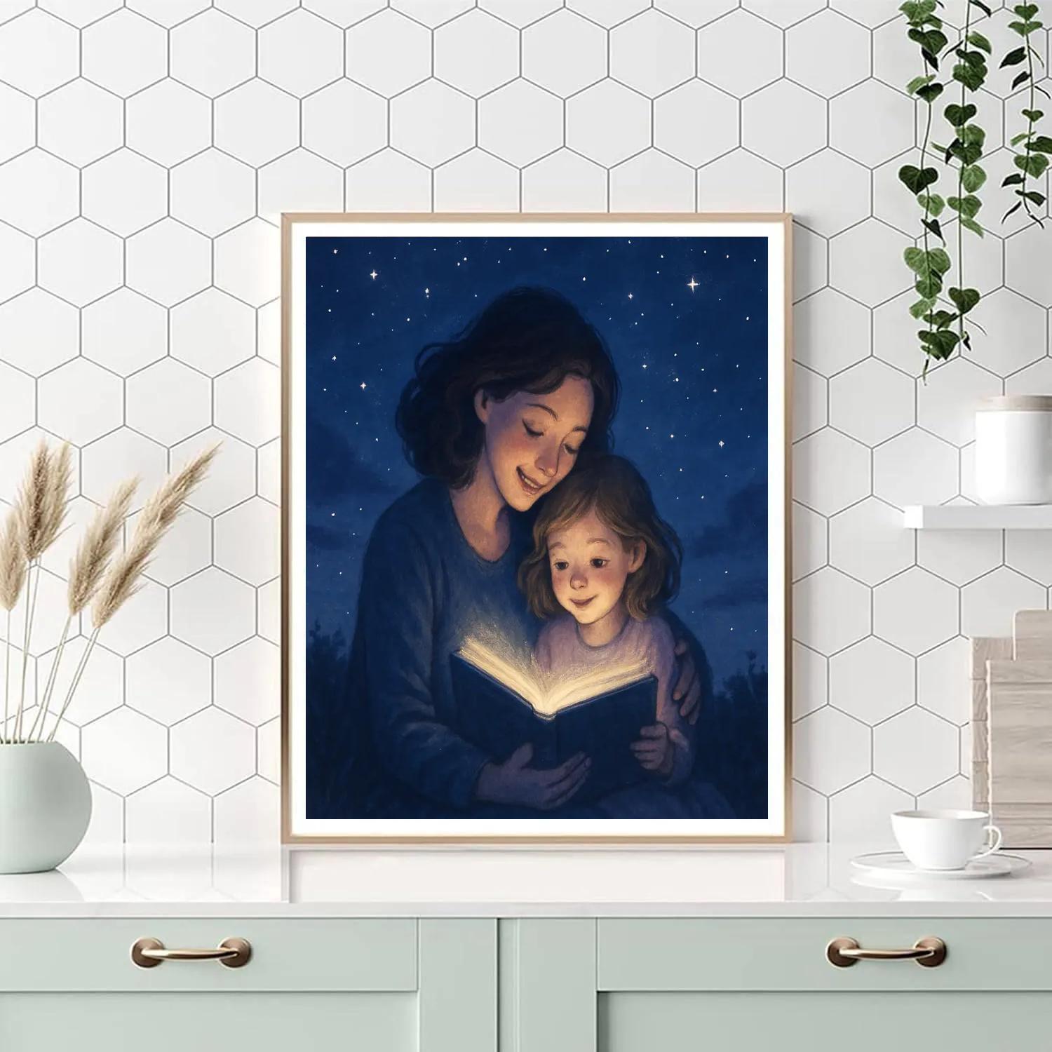 Shared Storybook Under The Starry Sky Number painting