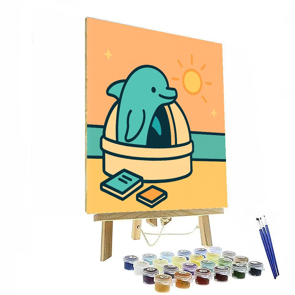 Dawn Dolphin Observatory paint by color