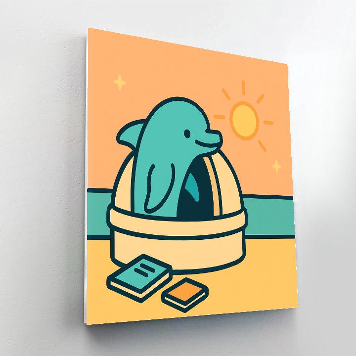 Dawn Dolphin Observatory paint by color