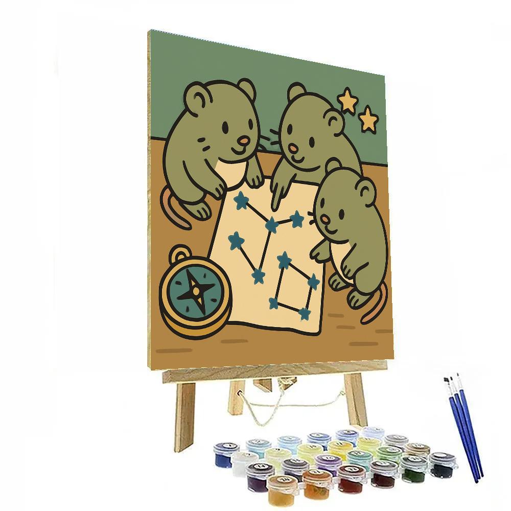 Voyager Vole Mapmakers DIY paint by numbers