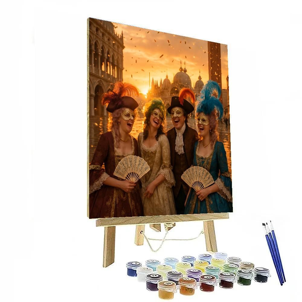 Vibrant Venice Carnival DIY paint by numbers