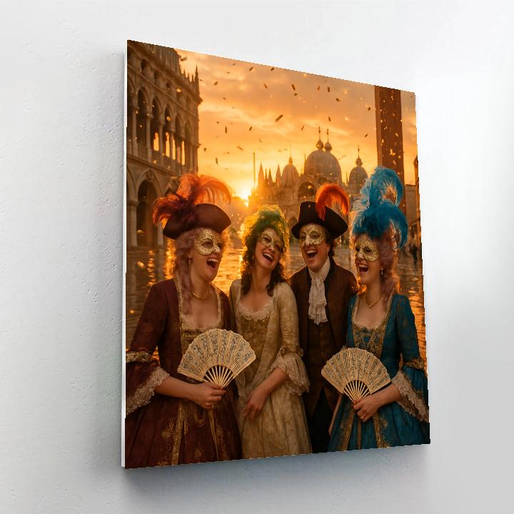 Vibrant Venice Carnival DIY paint by numbers