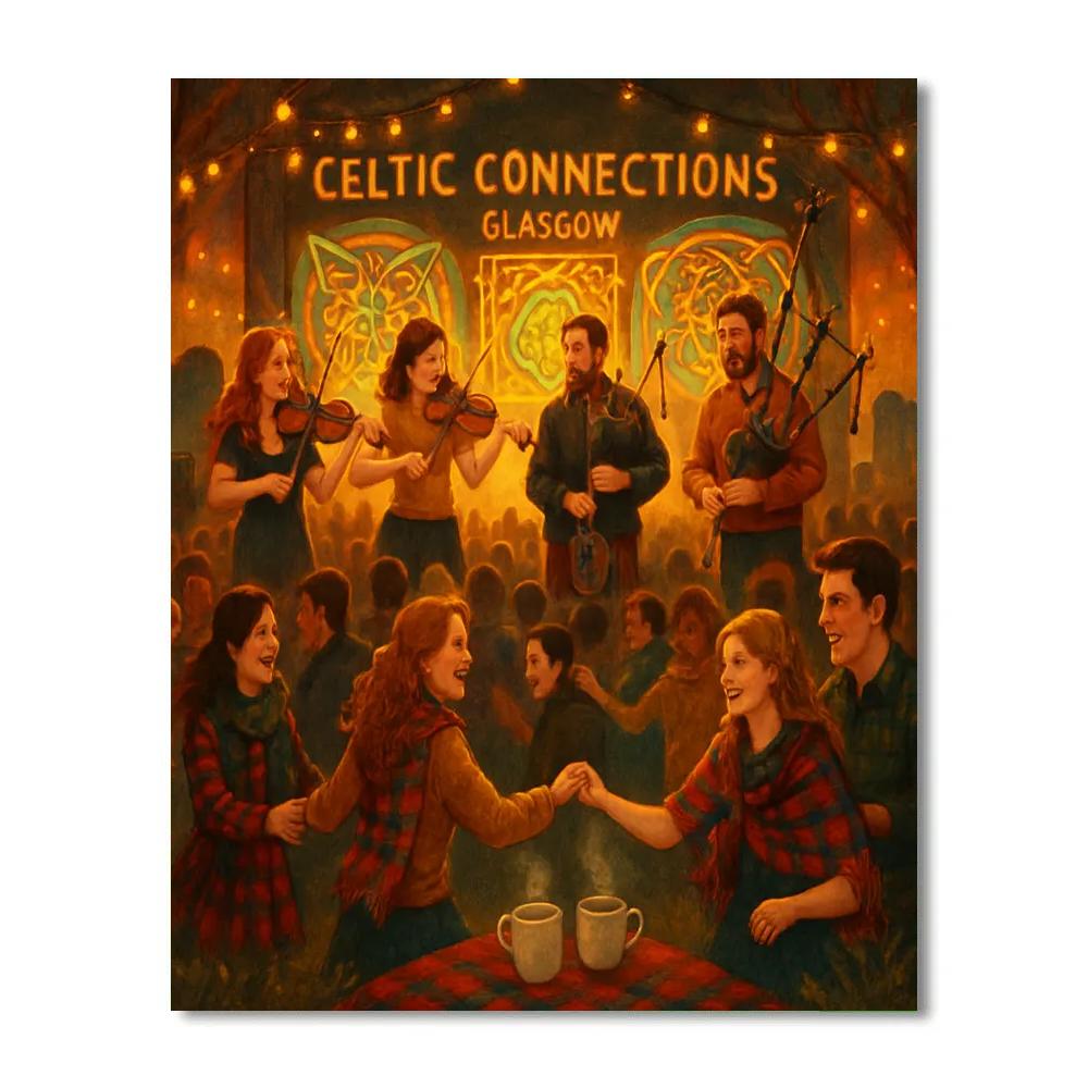 Celtic Connections Festival Painting by numbers kit