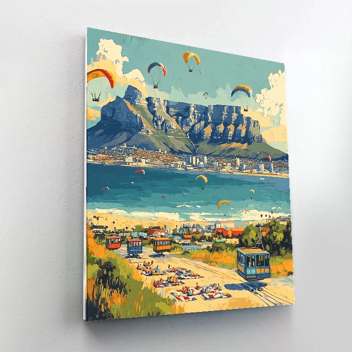 Table Mountain Panorama From Signal Hill Cape Town South Africa Paint by numbers art
