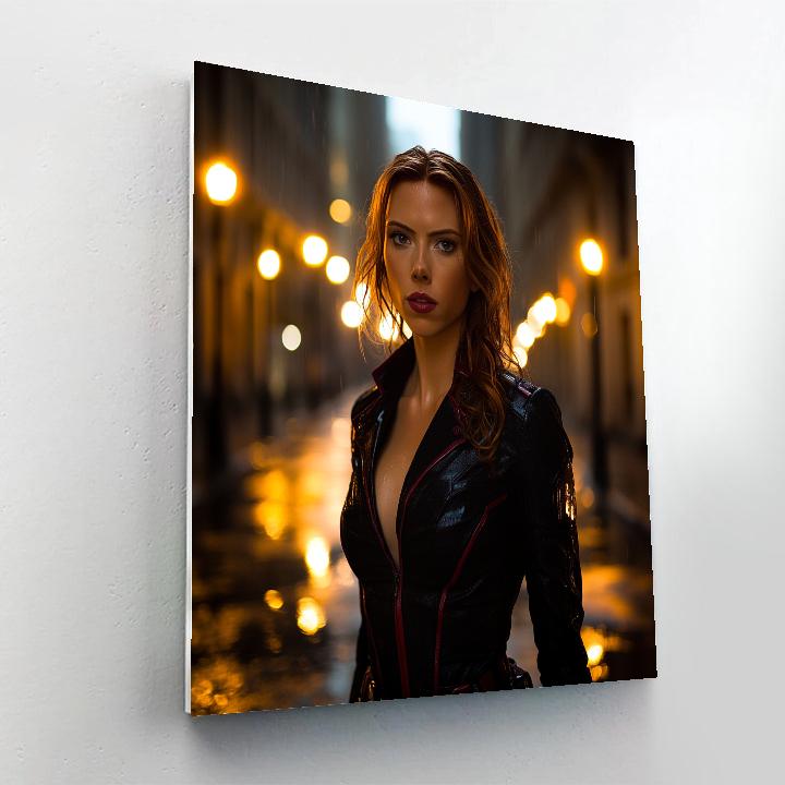 Scarlett Johansson: Quiet Storm Of The Widow painting number kit