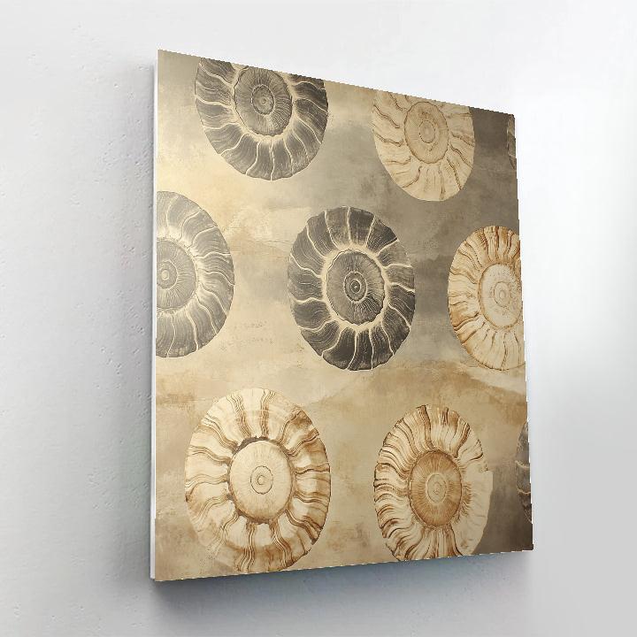 Leonardo Da Vinci Inspired Celestial Fossils Paint by numbers art