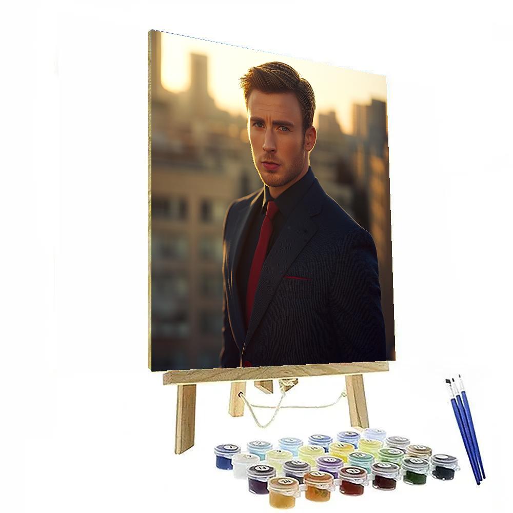 Chris Evans Captain America Chronicles Of Valor Number painting