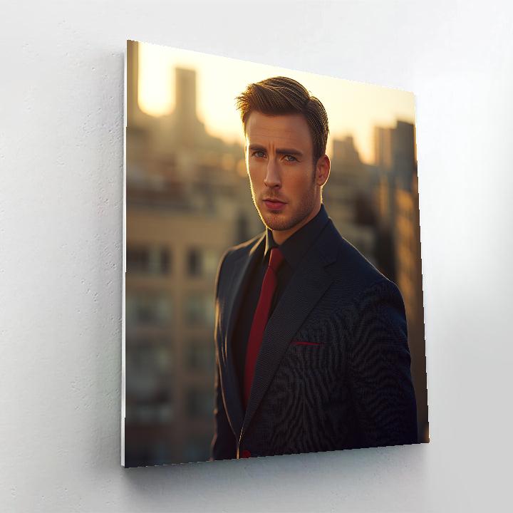 Chris Evans Captain America Chronicles Of Valor Number painting