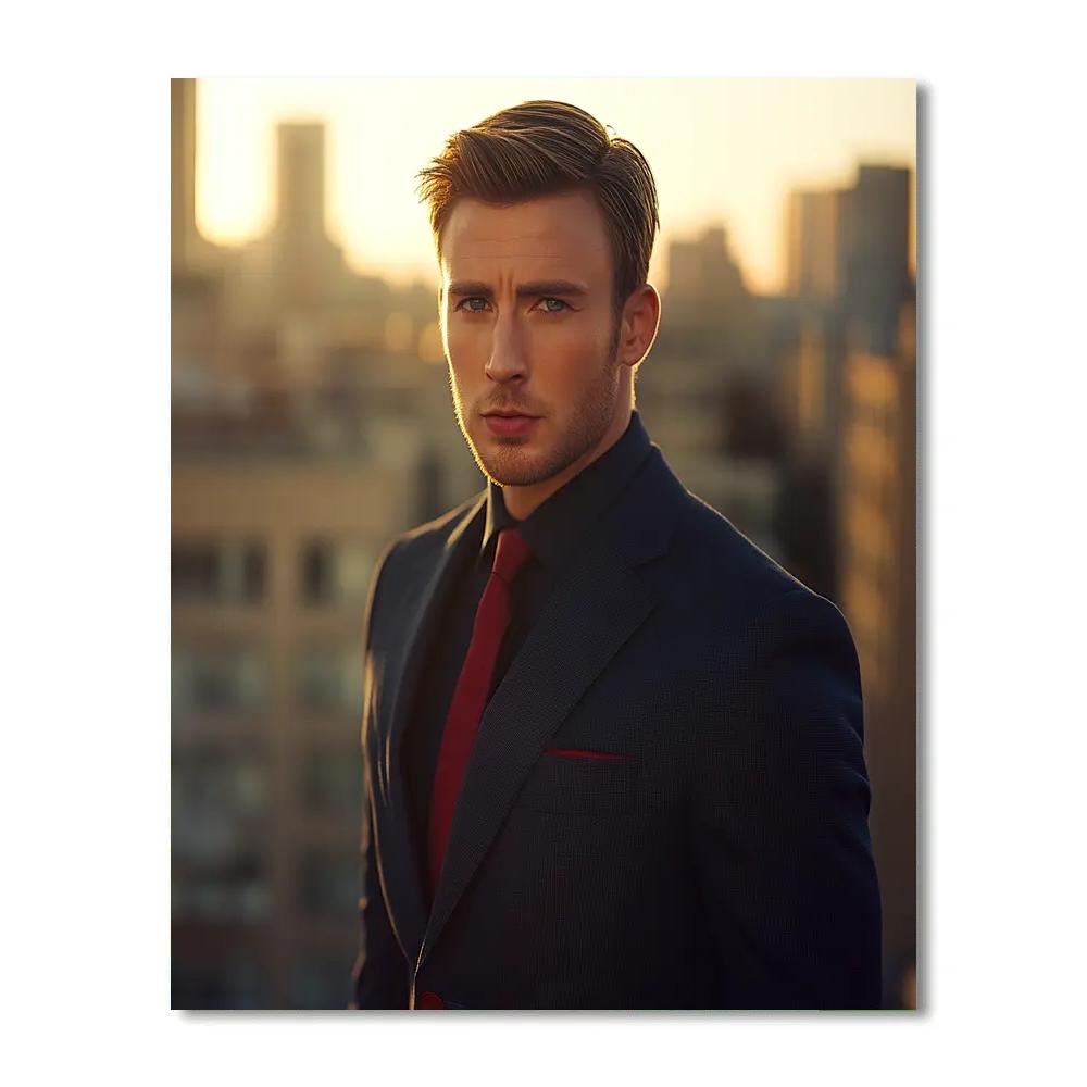 Chris Evans Captain America Chronicles Of Valor Number painting
