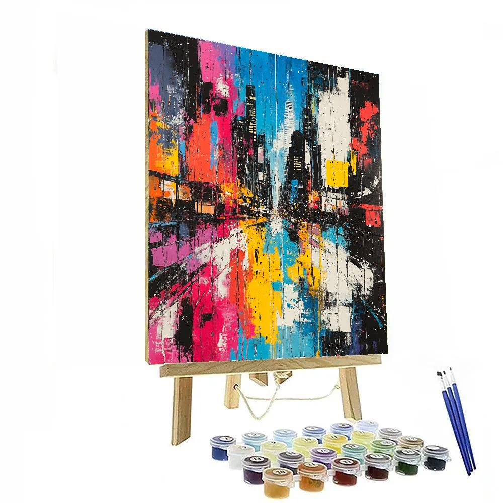 Jackson Pollock Inspired River Of Light Paint by numbers kits