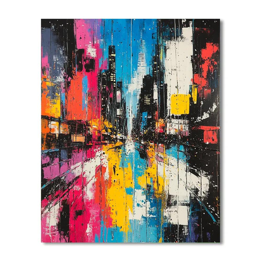 Jackson Pollock Inspired River Of Light Paint by numbers kits