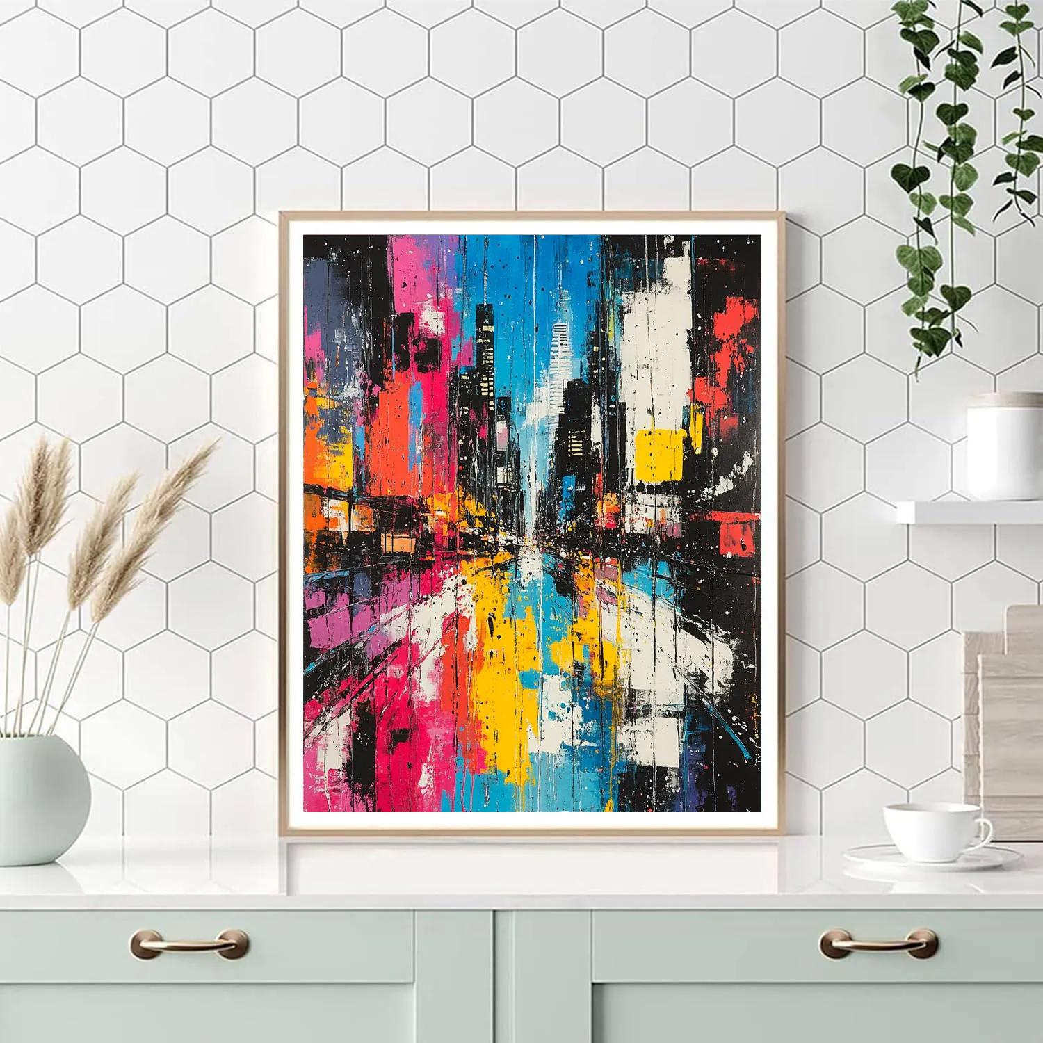 Jackson Pollock Inspired River Of Light Paint by numbers kits