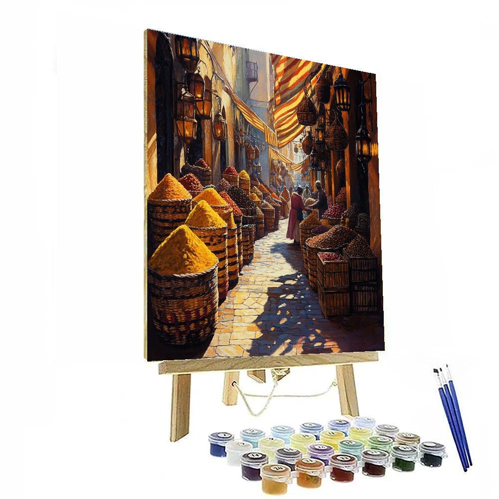 Deira Spice Market Alleyway Dubai United Arab Emirates DIY paint by numbers