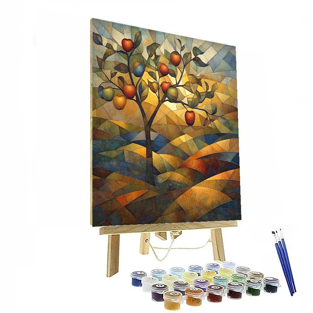Pablo Picasso Inspired Fractured Orchard Paint by numbers kits