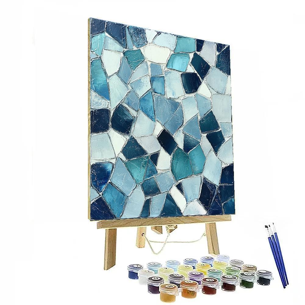 Jean-Paul Riopelle Inspired Icy Northern Shards Number painting