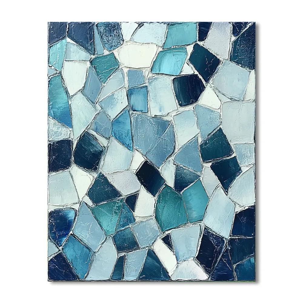 Jean-Paul Riopelle Inspired Icy Northern Shards Number painting