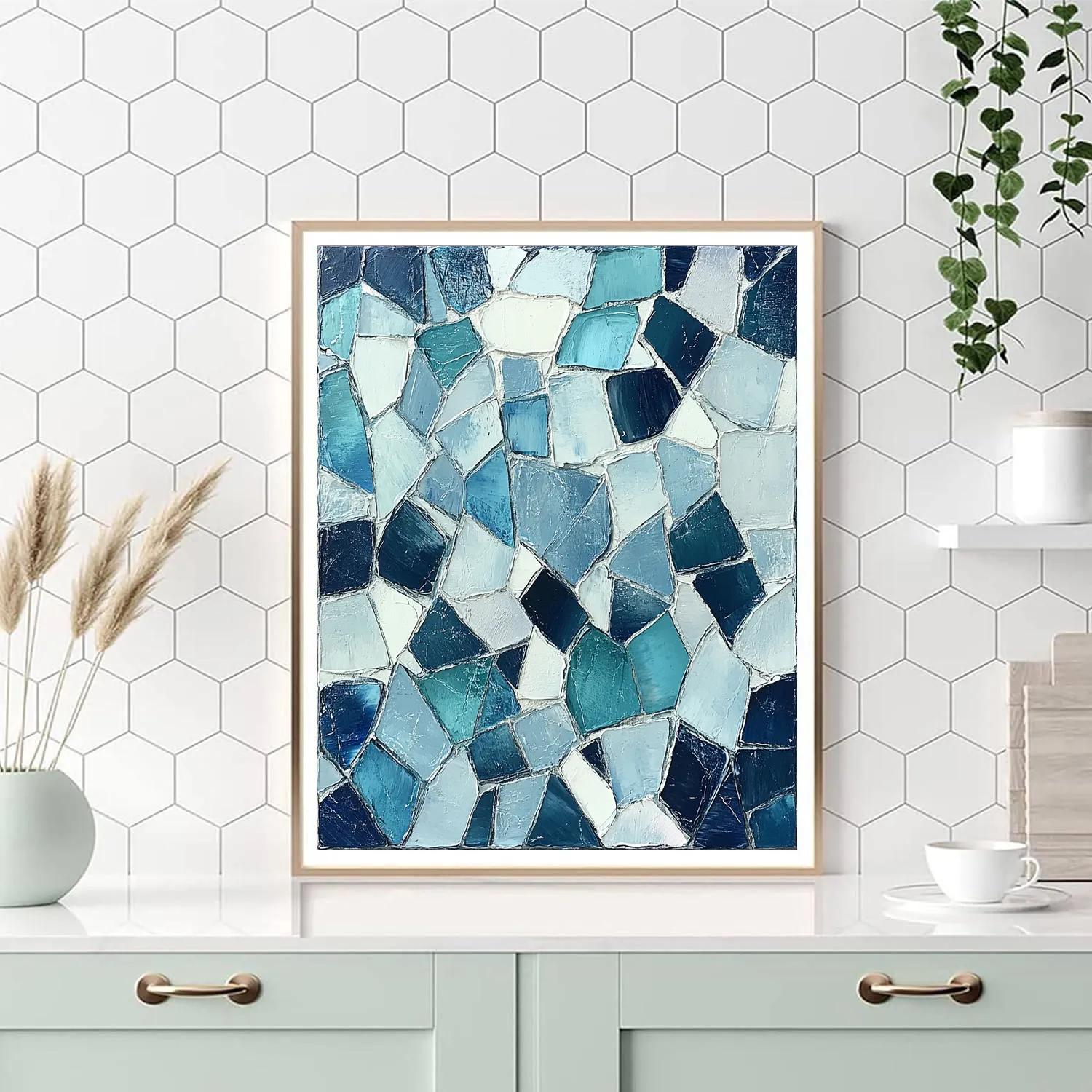 Jean-Paul Riopelle Inspired Icy Northern Shards Number painting