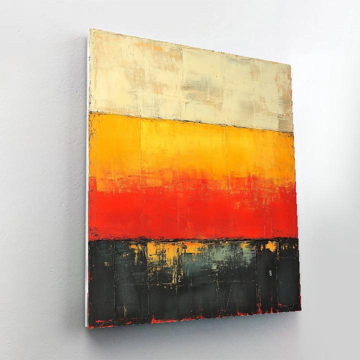 Jean-Paul Riopelle Inspired Fiery Impasto Horizon Paint by numbers kits