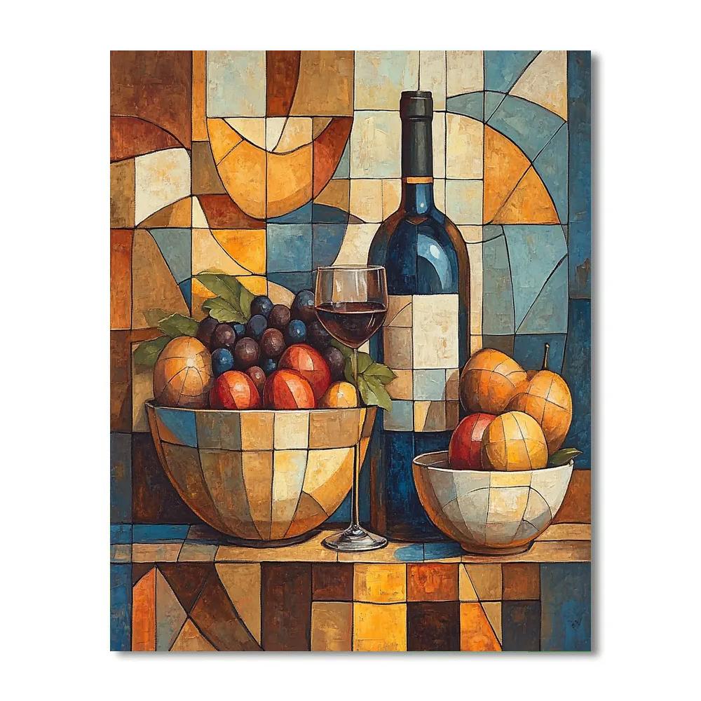 Pablo Picasso Inspired Ceramic Still Life painting number kit