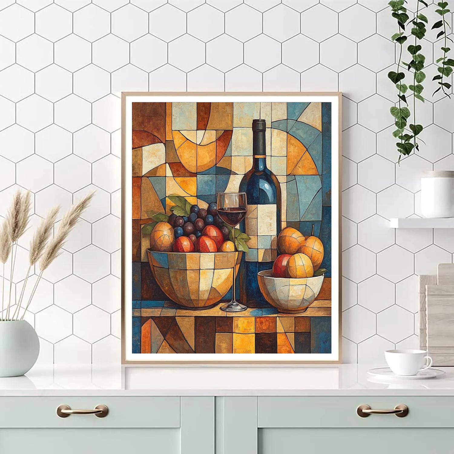 Pablo Picasso Inspired Ceramic Still Life painting number kit
