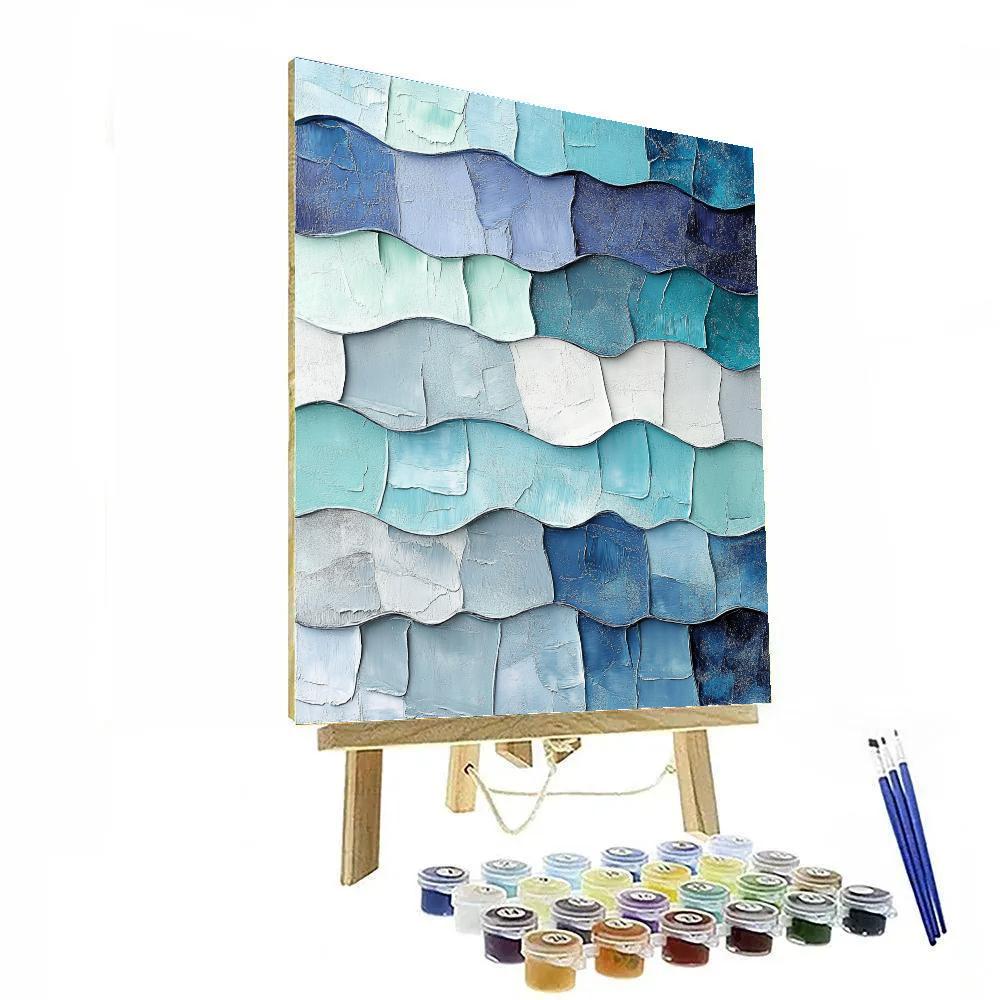 Jean-Paul Riopelle Inspired Glacial Mosaic Plain Paint by numbers kits