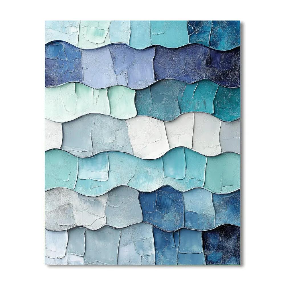 Jean-Paul Riopelle Inspired Glacial Mosaic Plain Paint by numbers kits