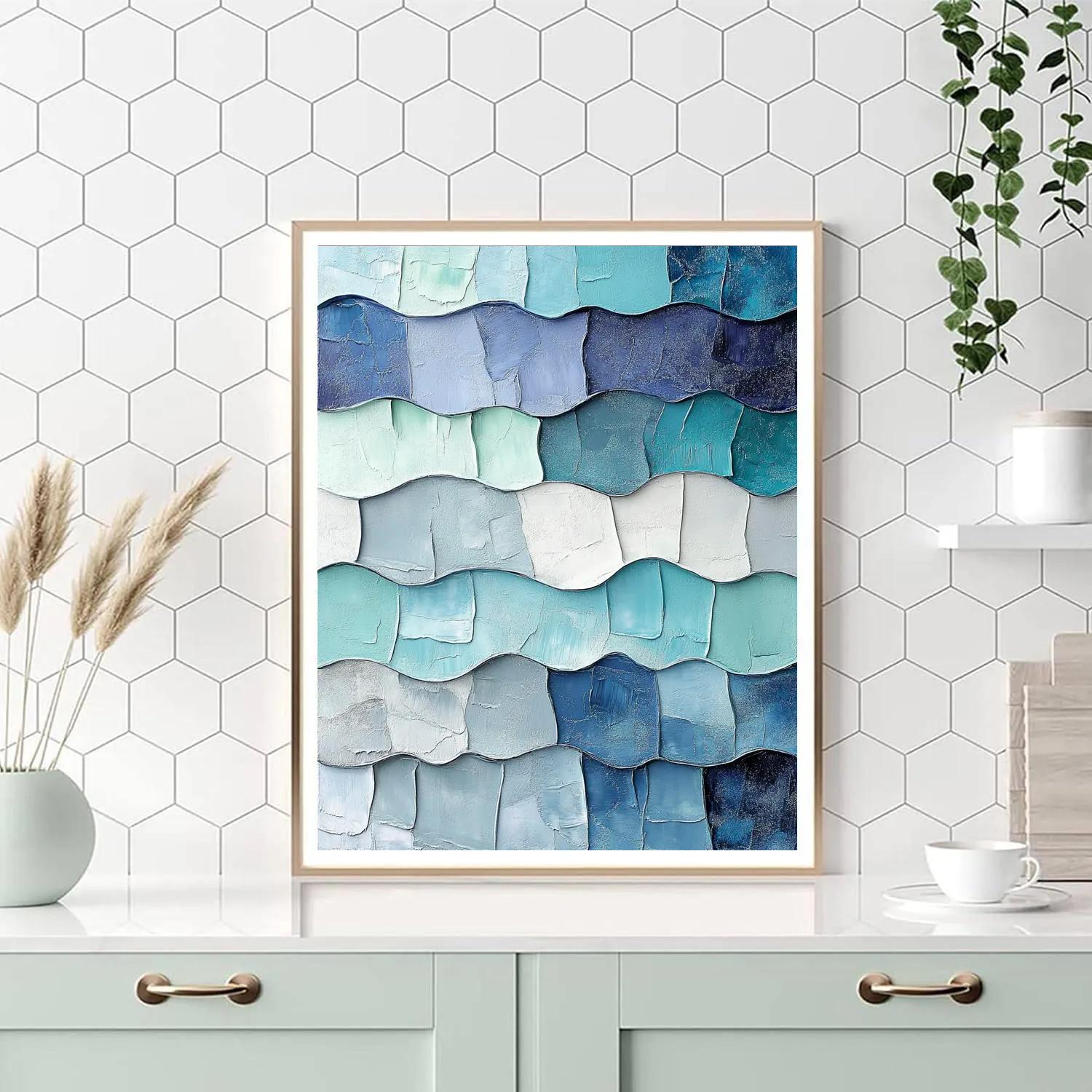 Jean-Paul Riopelle Inspired Glacial Mosaic Plain Paint by numbers kits