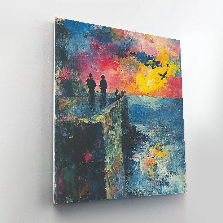 Edvard Munch Inspired Storm Of Emotion paint by numbers