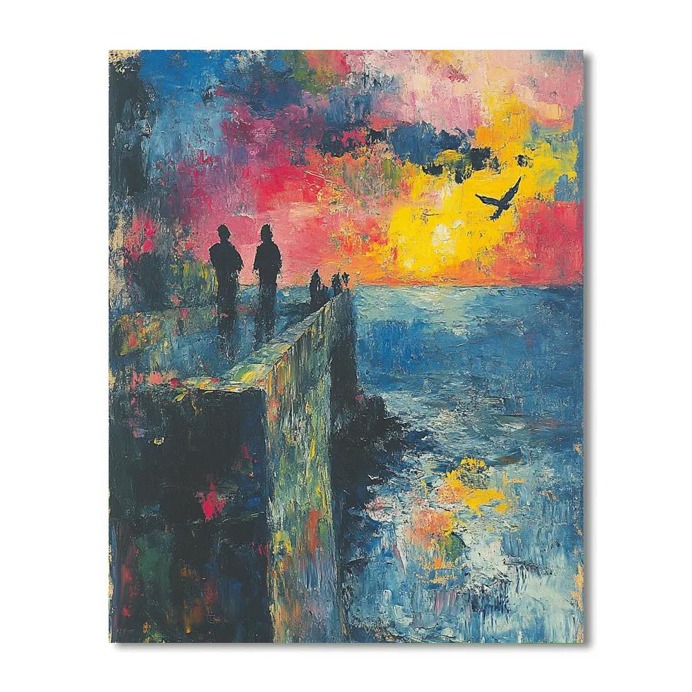 Edvard Munch Inspired Storm Of Emotion paint by numbers