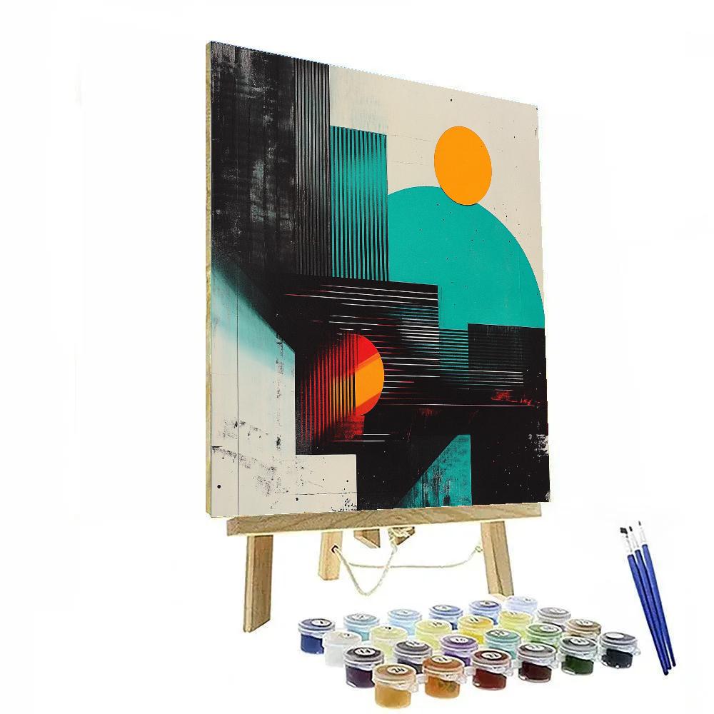 Wassily Kandinsky Inspired Musical City Painting by numbers kit