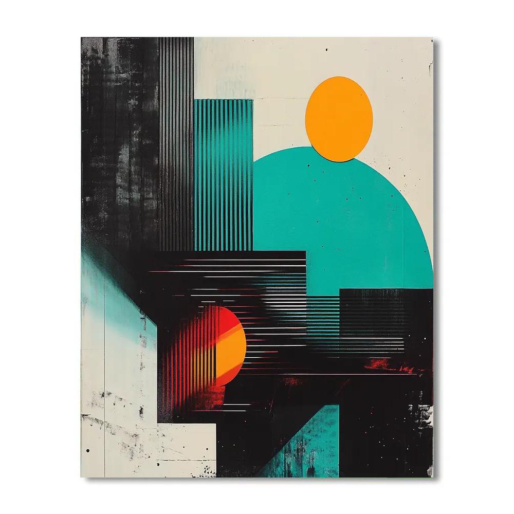 Wassily Kandinsky Inspired Musical City Painting by numbers kit