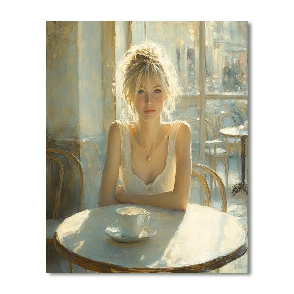 John Singer Sargent Inspired Cafe Portrait Numbered painting kits