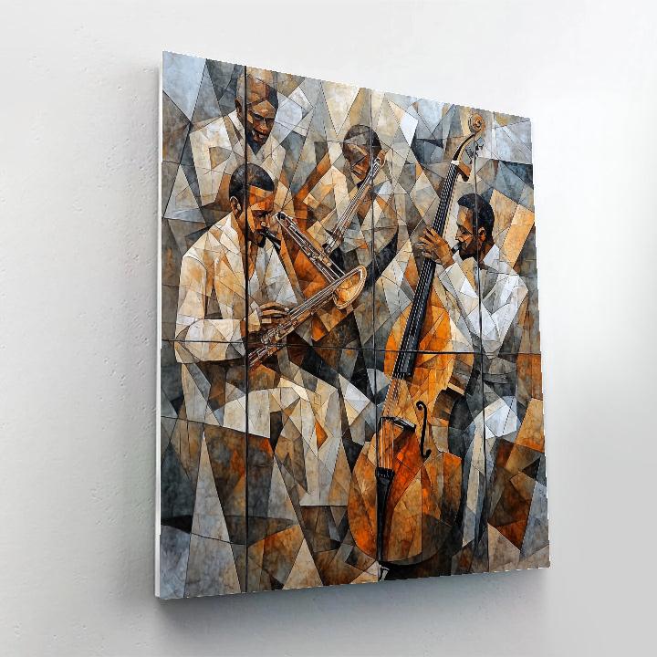 Picasso Inspired Abstract Jazz Scene Painting by numbers kit