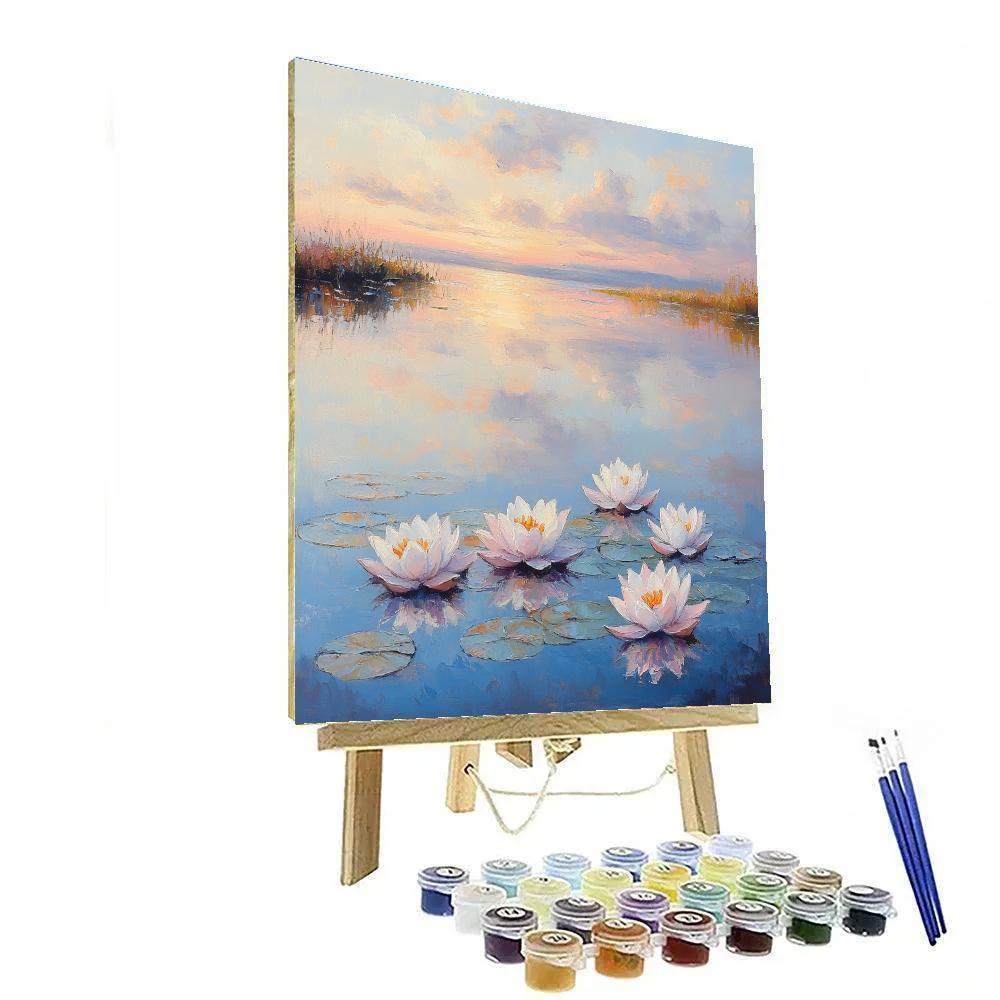 Monet Inspired Serene Lake Numbered painting kits