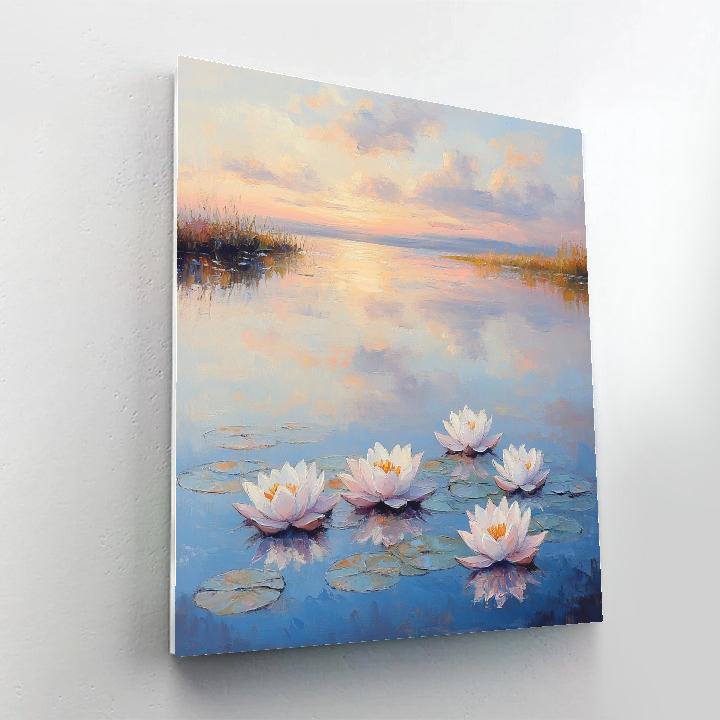 Monet Inspired Serene Lake Numbered painting kits