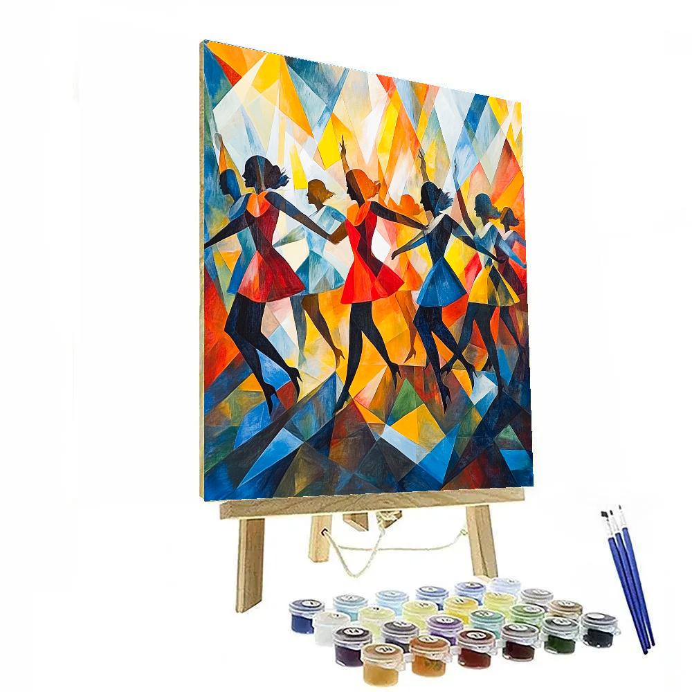 Picasso Inspired Abstract Dance Paint by numbers art