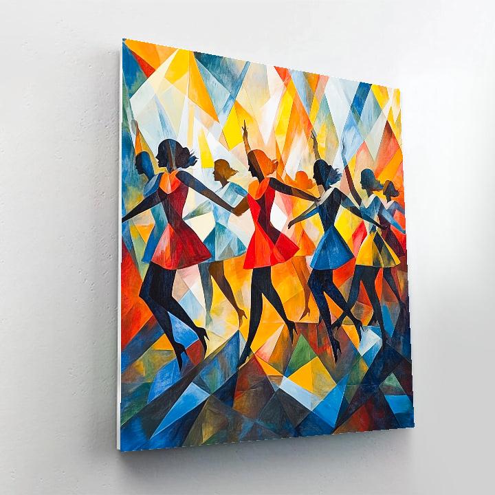 Picasso Inspired Abstract Dance Paint by numbers art