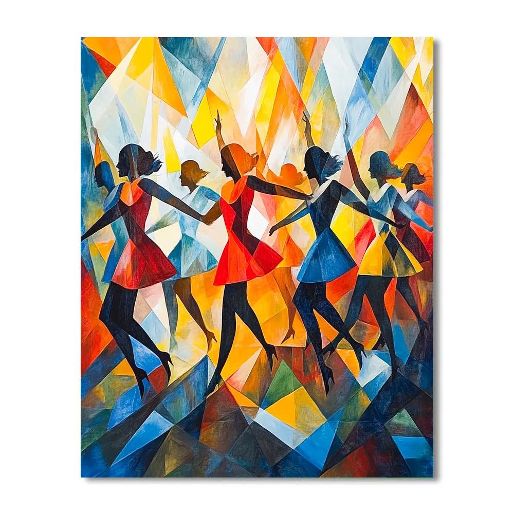 Picasso Inspired Abstract Dance Paint by numbers art