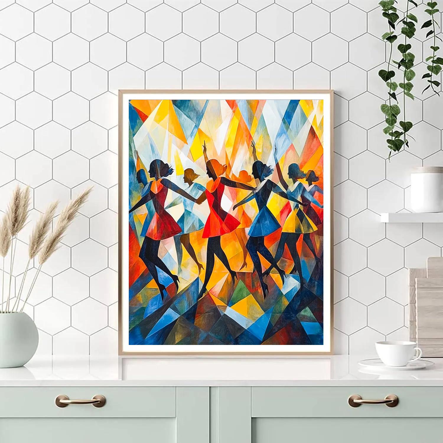 Picasso Inspired Abstract Dance Paint by numbers art