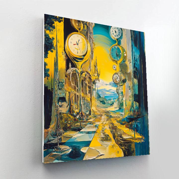 Dali Inspired Surreal Dreamscape painting number kit