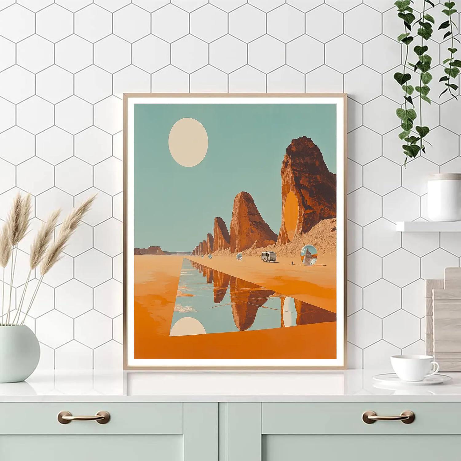 Salvador Dali Inspired Time Dilation Desert paint by color