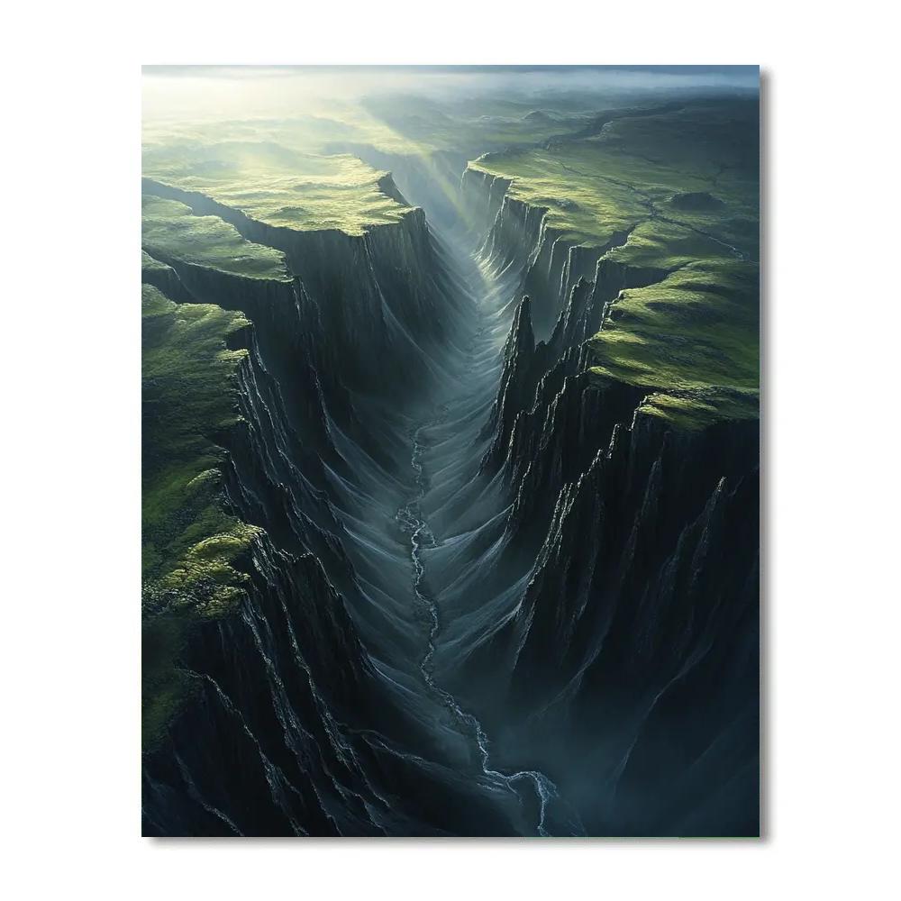 Michelangelo Inspired Erupting Obsidian Paint by numbers kits