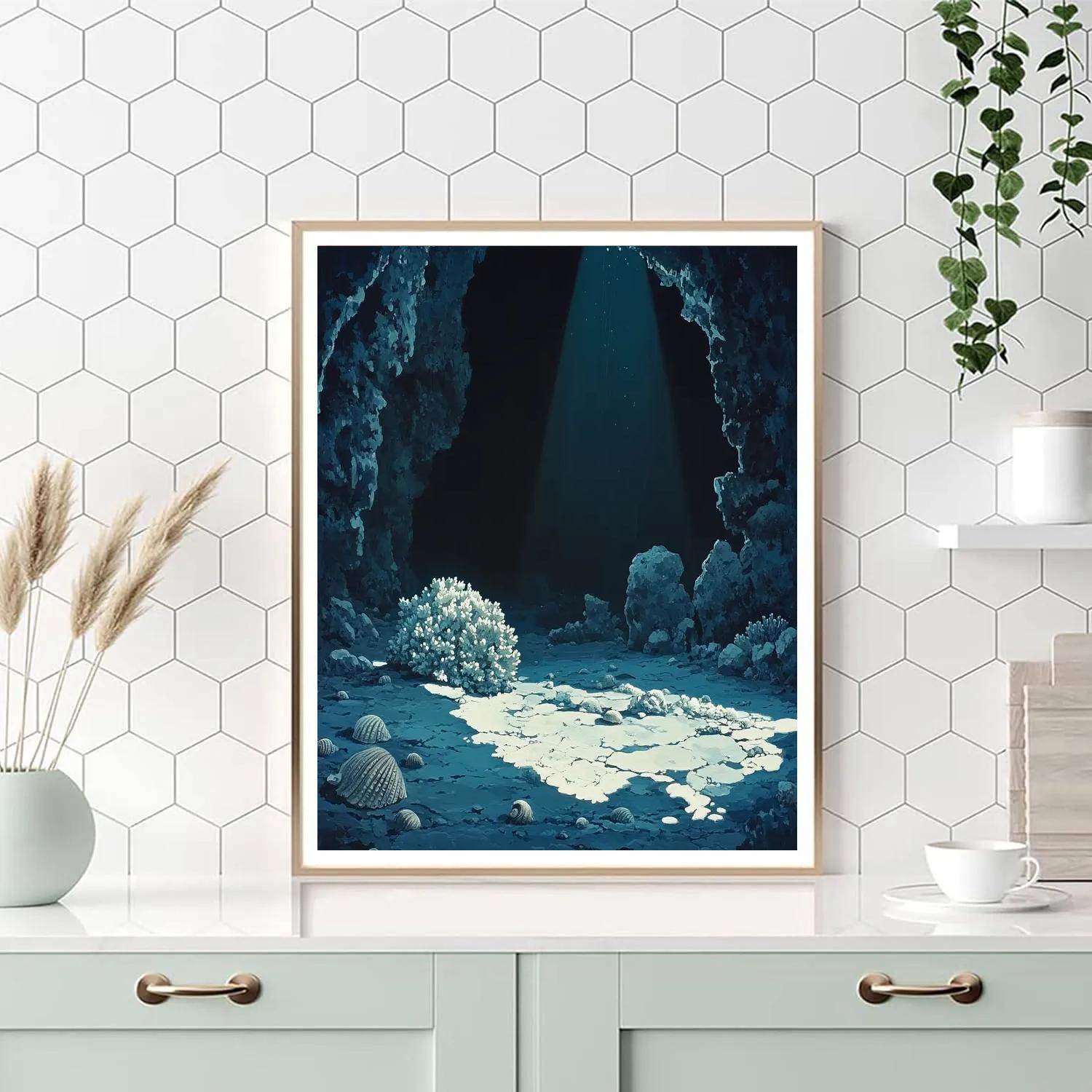 Caravaggio Inspired Celestial Reef Number painting