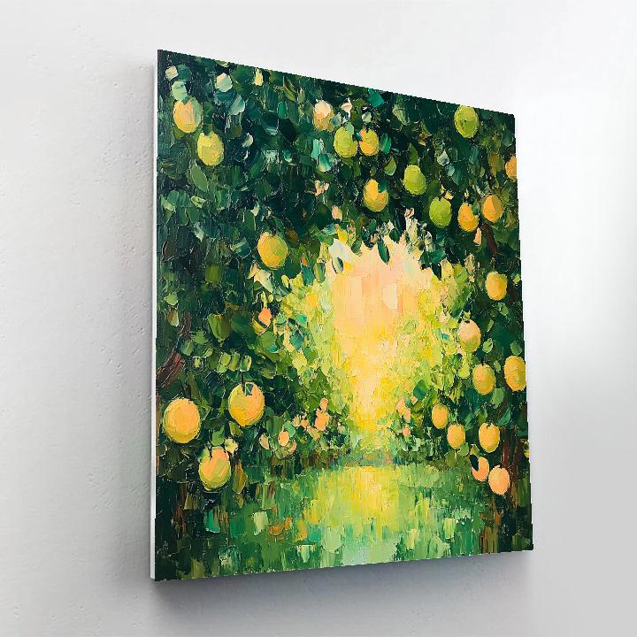 Paul Cézanne Inspired Orchard Canopy Number painting