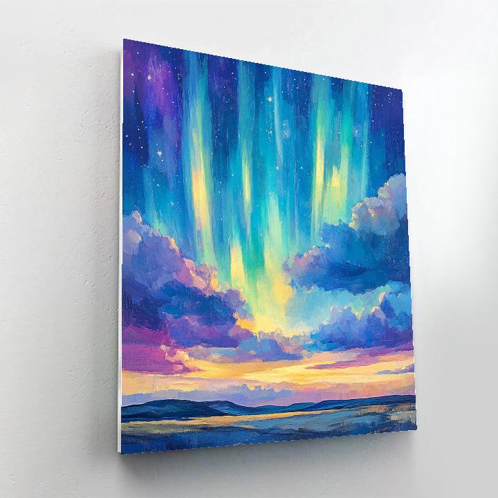 Michelangelo Inspired Celestial Aurora Paint by numbers art