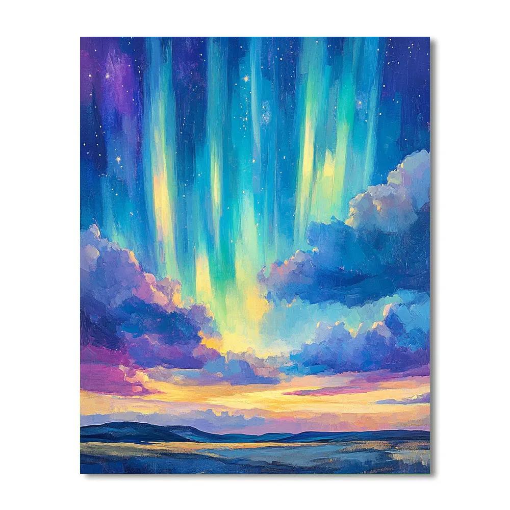 Michelangelo Inspired Celestial Aurora Paint by numbers art