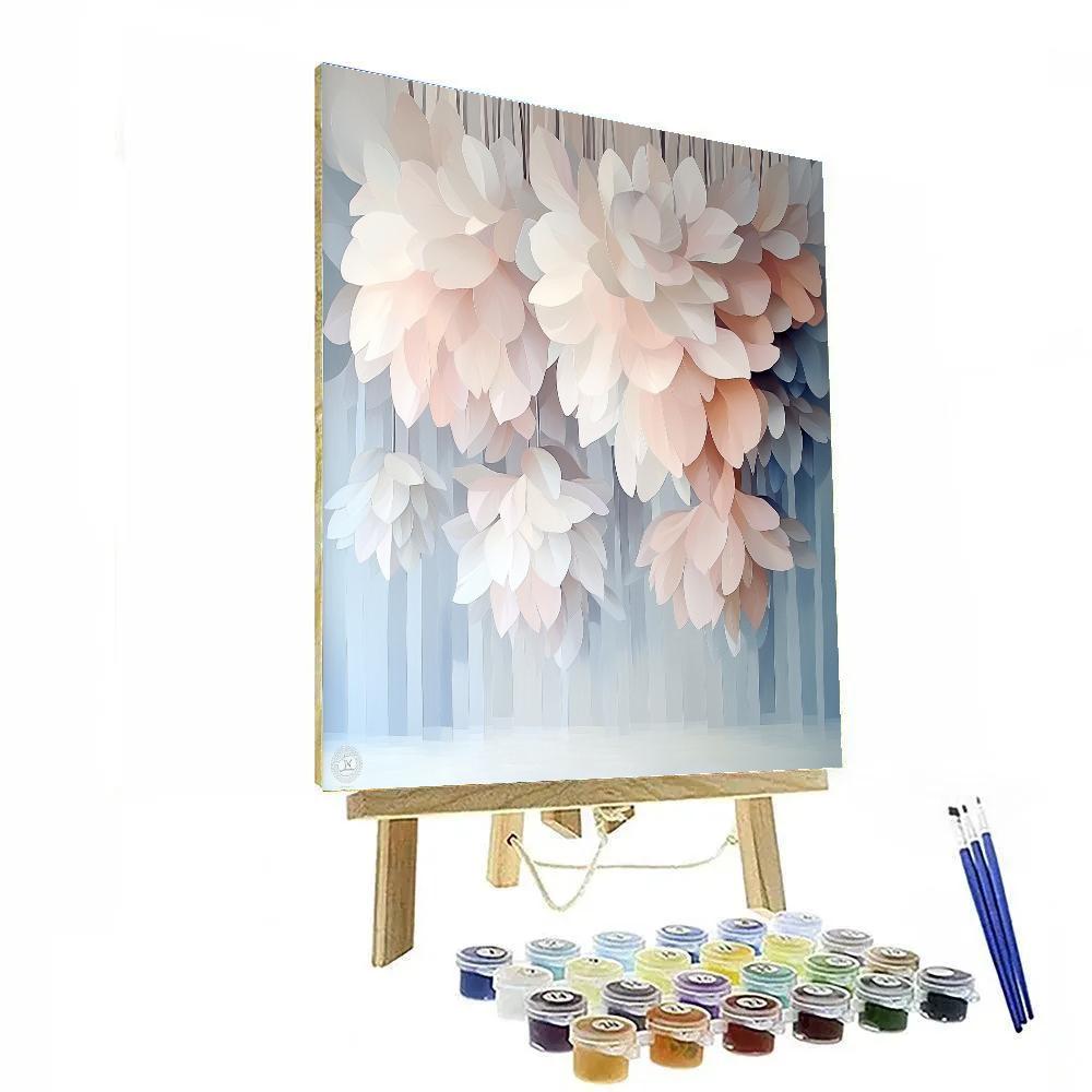 Michelangelo Inspired Petal Cascade paint by number